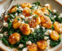 Crispy Gnocchi With Spinach And Feta